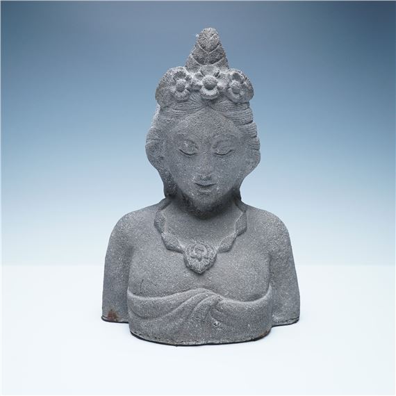 Bust depicting Dewi Danu by Indonesian School, 20th Century, 20th century