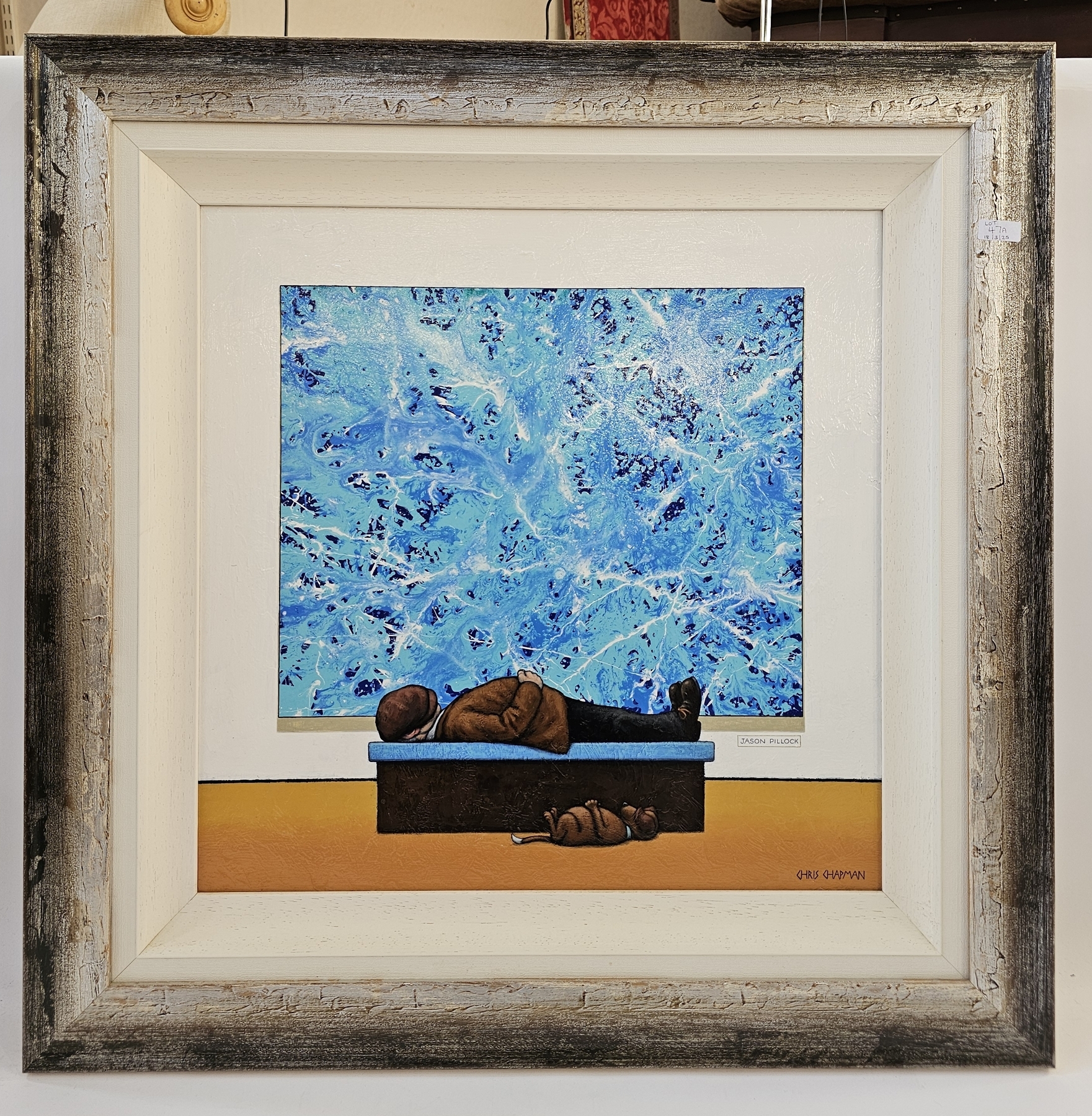 Chris Chapman | Man and dog asleep in front of a Jason Pillock (Jackson ...
