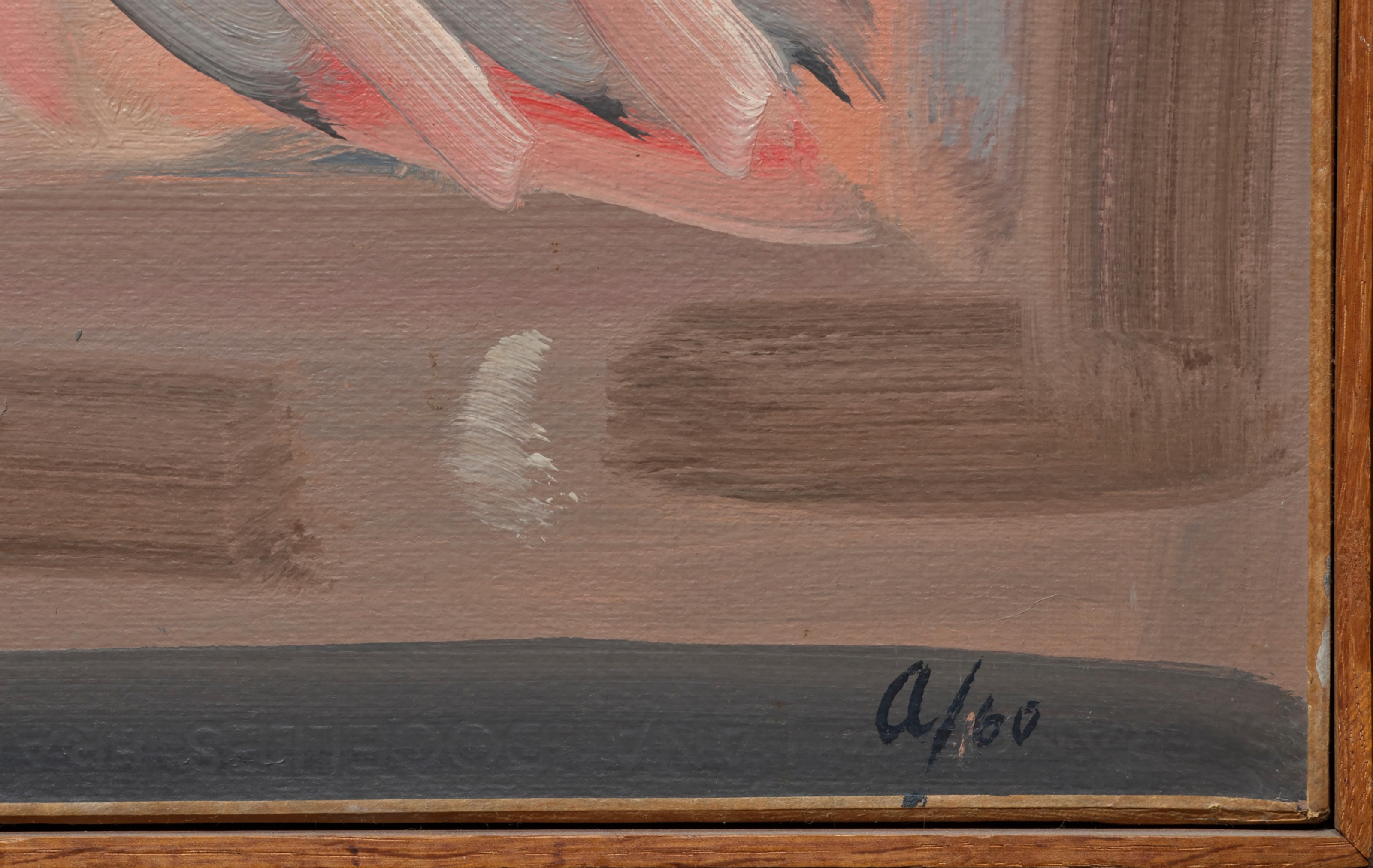 Artwork by Fermin Aguayo, FERMÍN AGUAYO (Burgos 1926 - París 1977) - Infante - Étude Numéro 6 (1960, Made of oil on paper