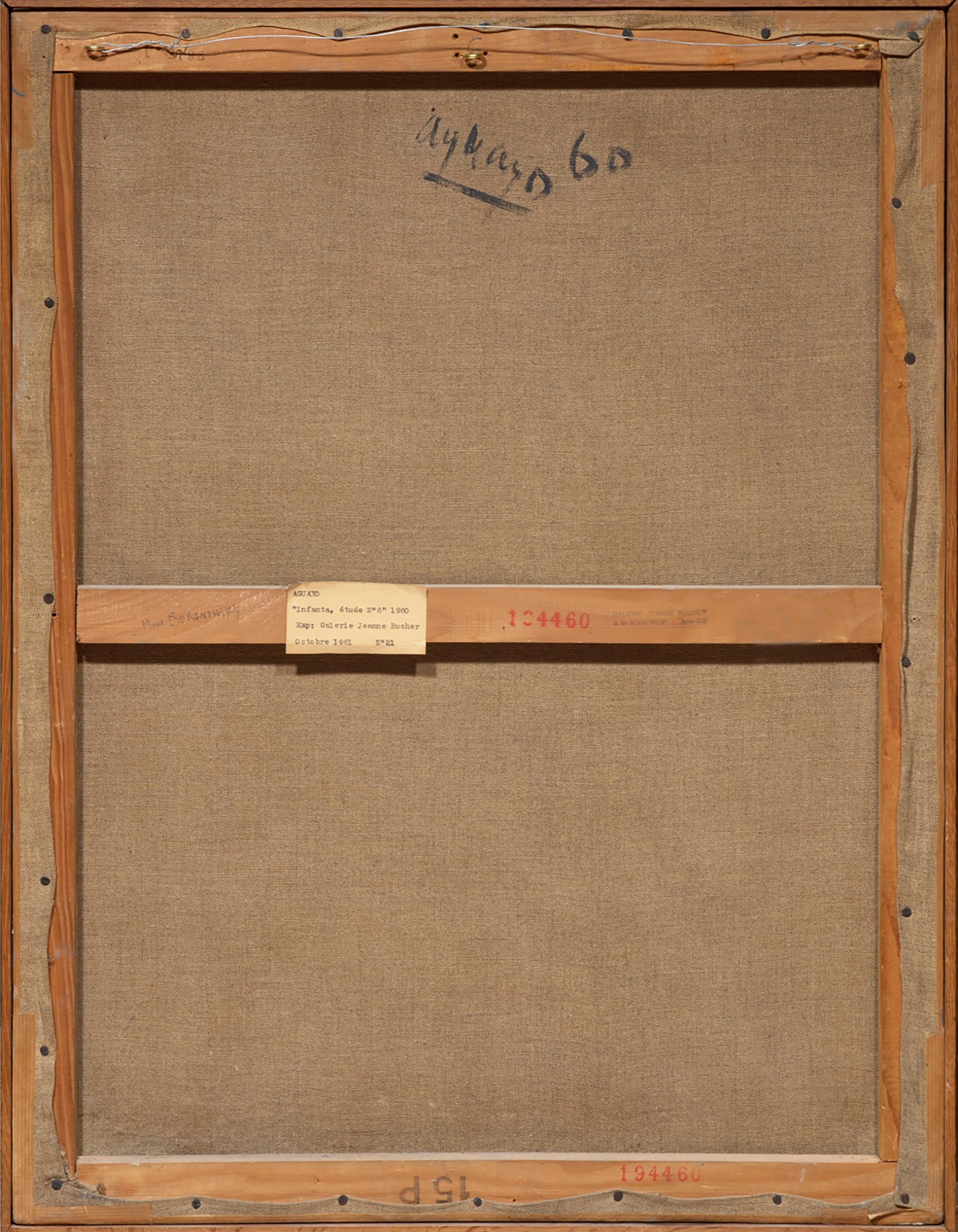 Artwork by Fermin Aguayo, FERMÍN AGUAYO (Burgos 1926 - París 1977) - Infante - Étude Numéro 6 (1960, Made of oil on paper