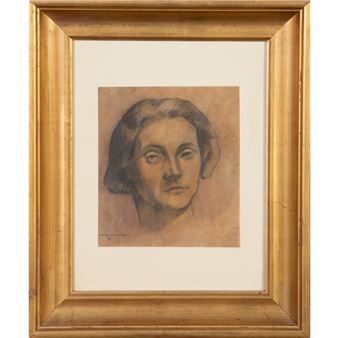 QUINTIN DE LA TORRE (Bilbao 1877-1966) Retrato de María Rosario Rada - Quintín de Torre