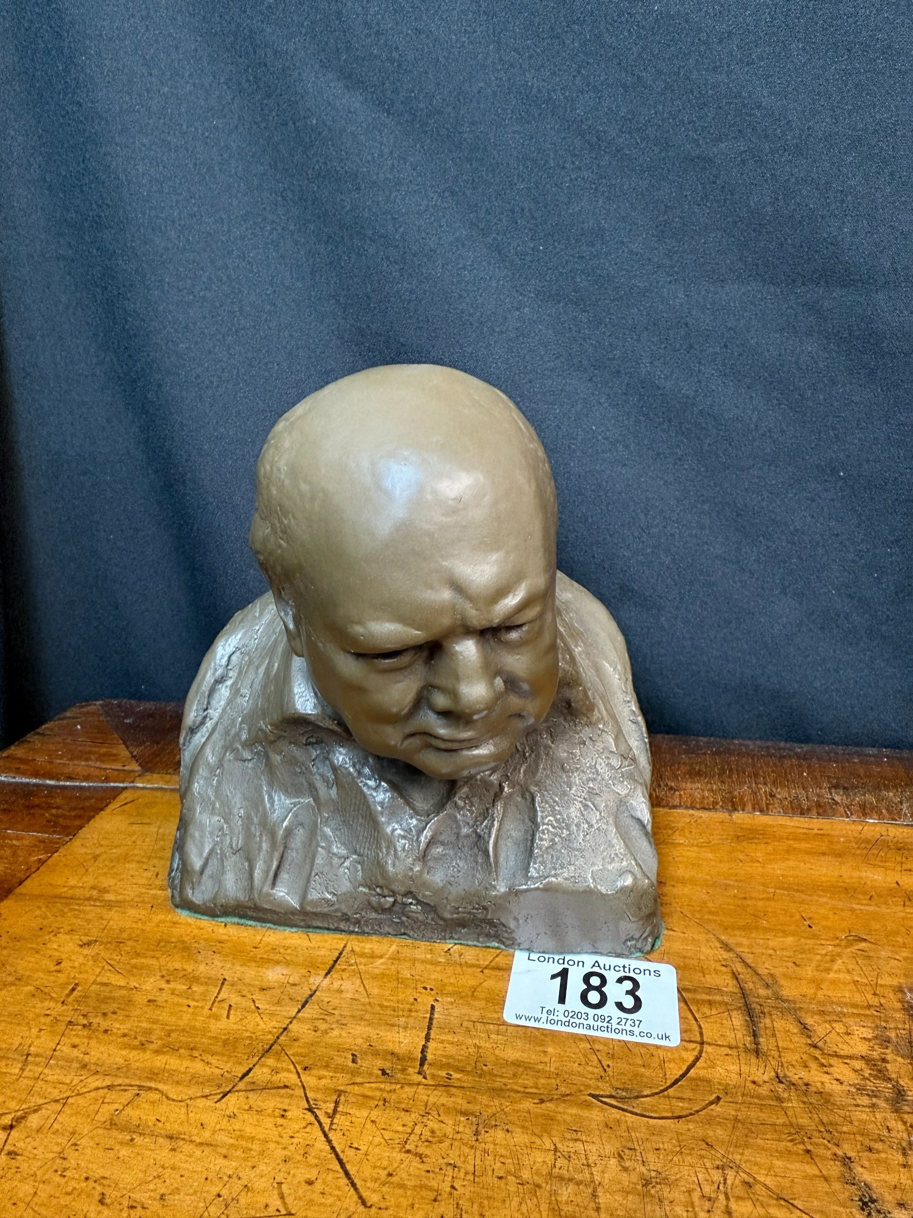 Oscar Nemon | Bronze Resin Bust of Winston Churchill Signed NEMON to ...