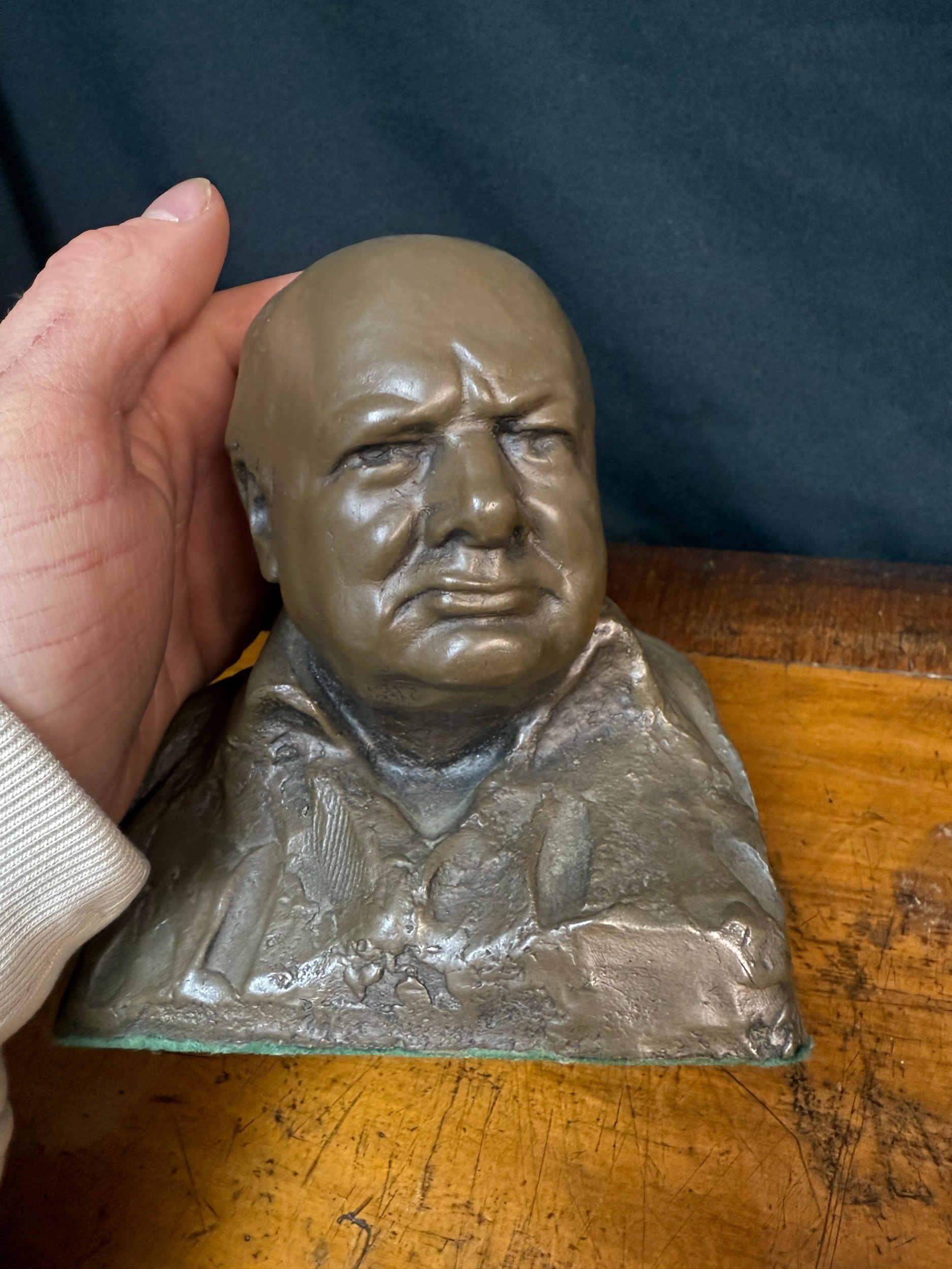 Oscar Nemon | Bronze Resin Bust of Winston Churchill Signed NEMON to ...