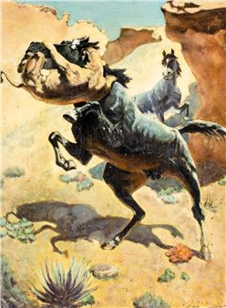 Horses and Lion - L. O'Donnell