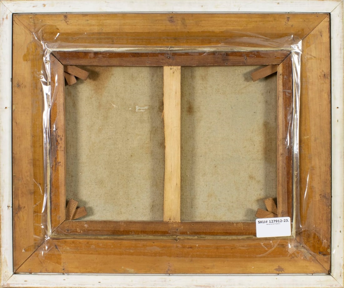 Artwork by R Valdemar, Woman by the Fireplace, Made of oil on canvas