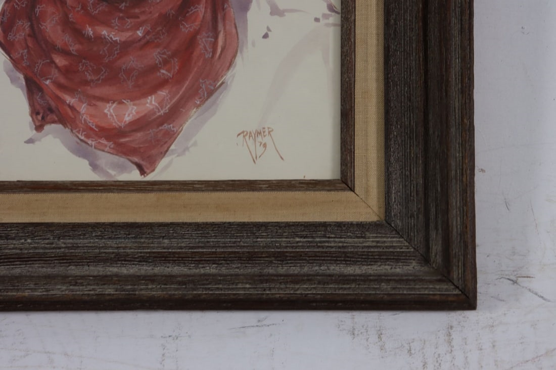 Ron Raymer | Portrait of Old Indian Man (1979) | MutualArt