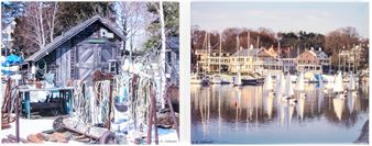 Set Of Two Ceramic Plaques After Photographs By Ann R. Cathcart - Ann R. Cathcart