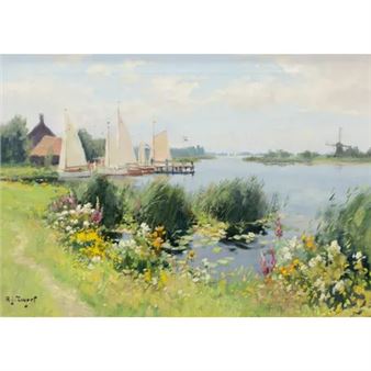 Zomer aan de Kagerplassen - de Koppoel - Arie Zwart