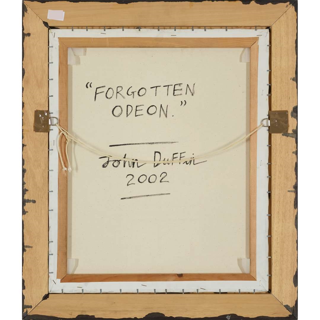 Artwork by John Duffin, FORGOTTEN ODEON - 2002, Made of oil on canvas