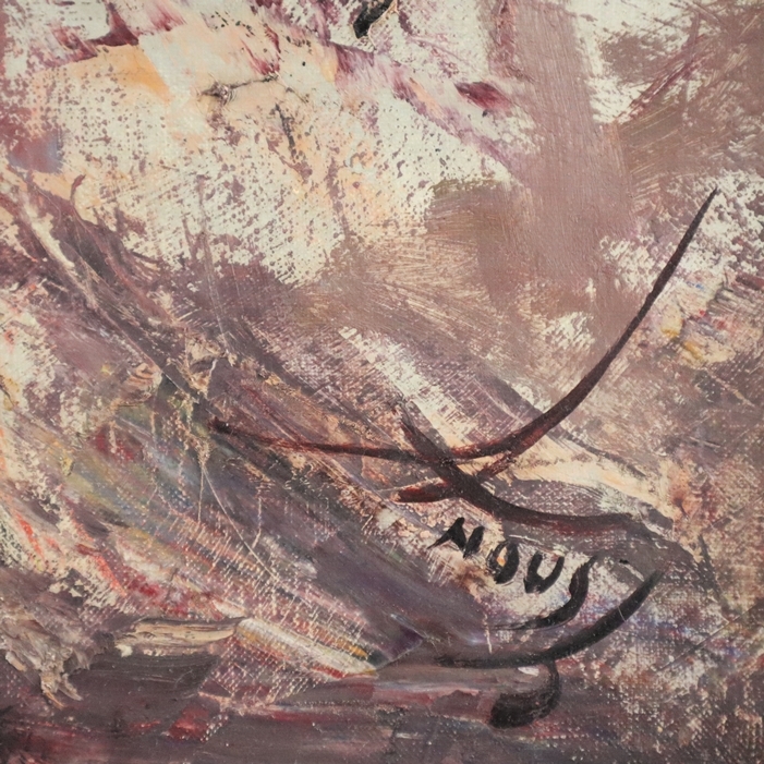 Artwork by Anoush Rahnavardkar, Orientalische Reiter in der Wüste, Made of oil on canvas