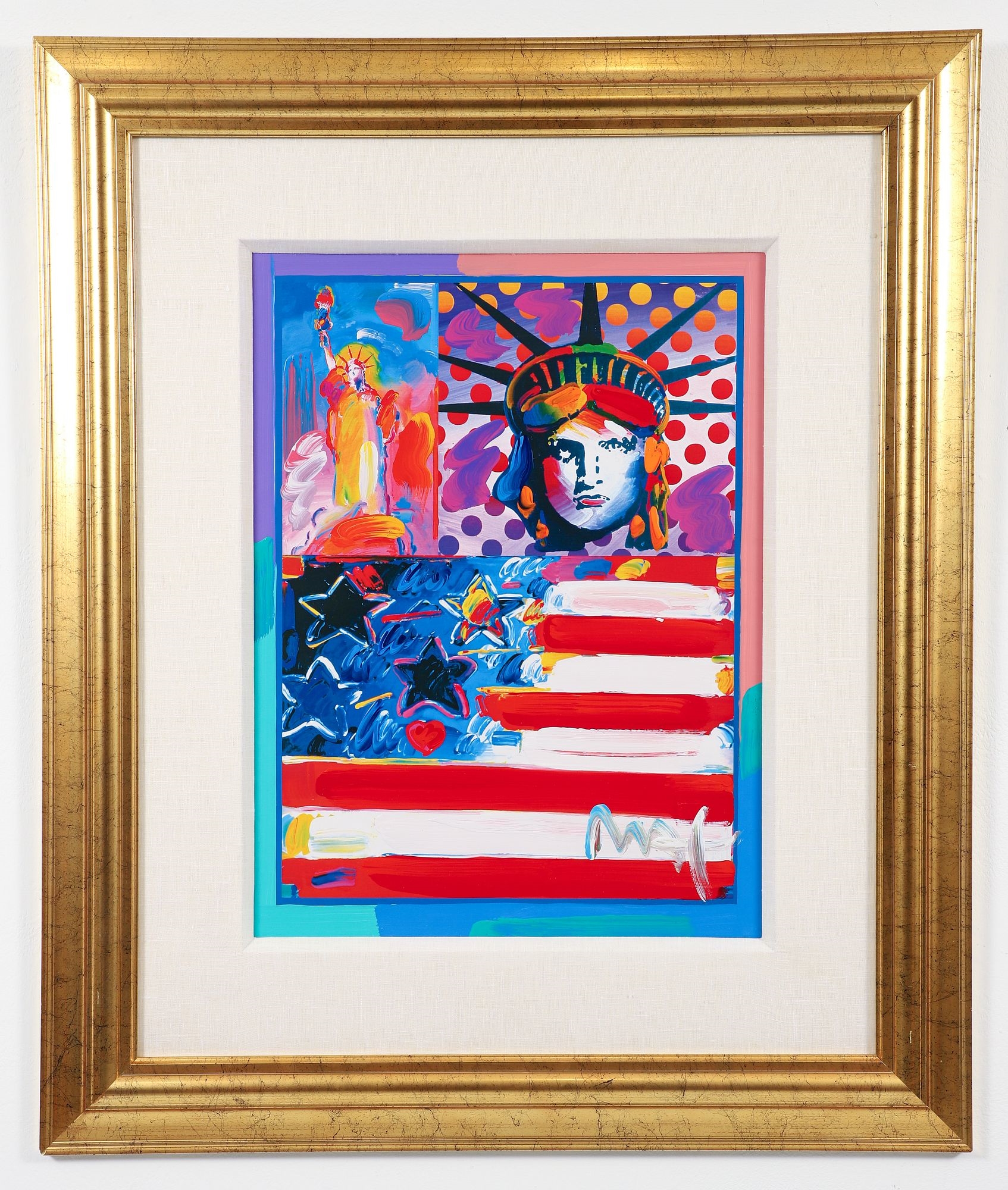 Peter Max | God Bless America II (ca. 2000) | MutualArt