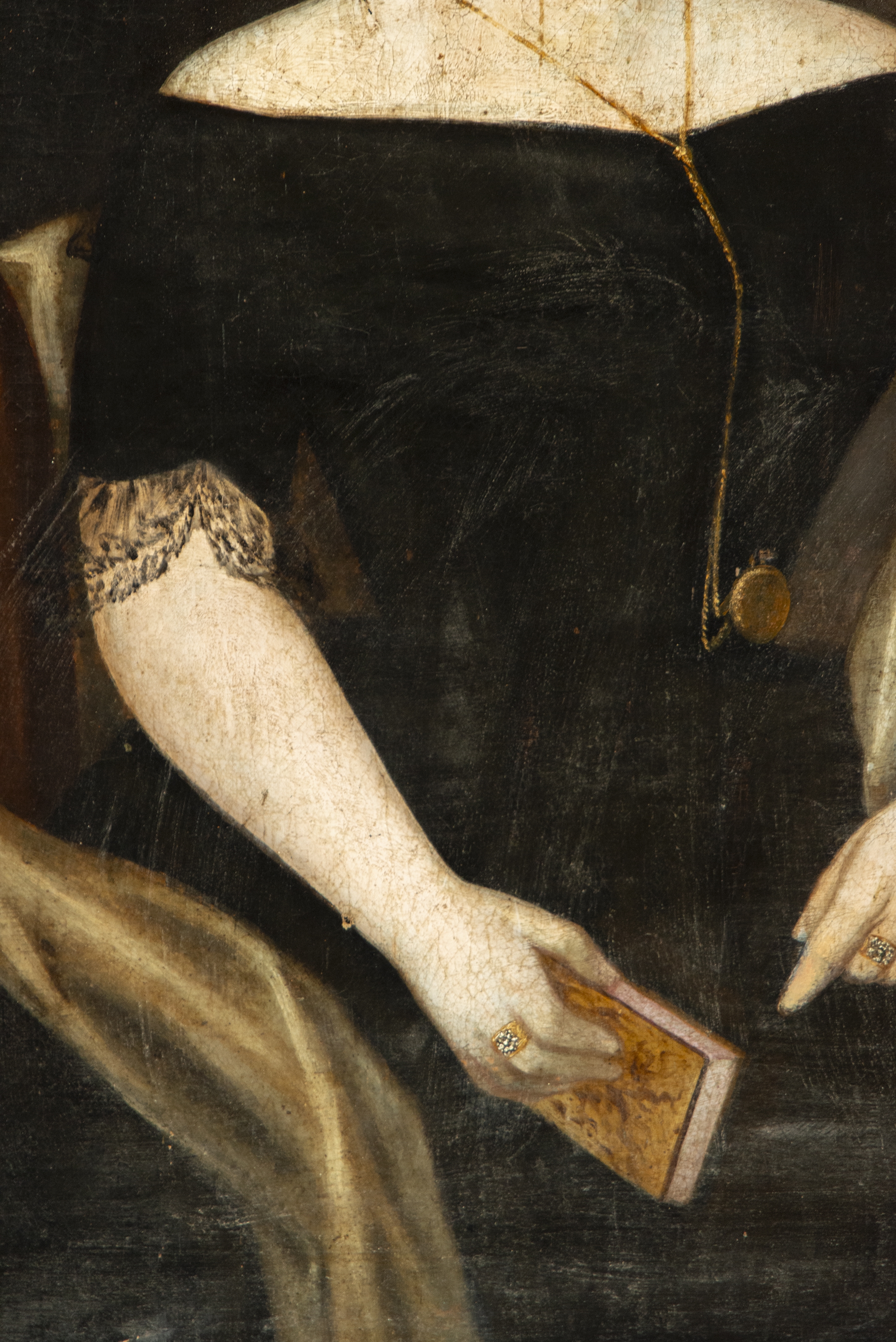 Artwork by Granadan School, 19th Century, Retrato de Dama colonial de Nueva Granada siglo XIX, Made of 88 cm x 48 cm