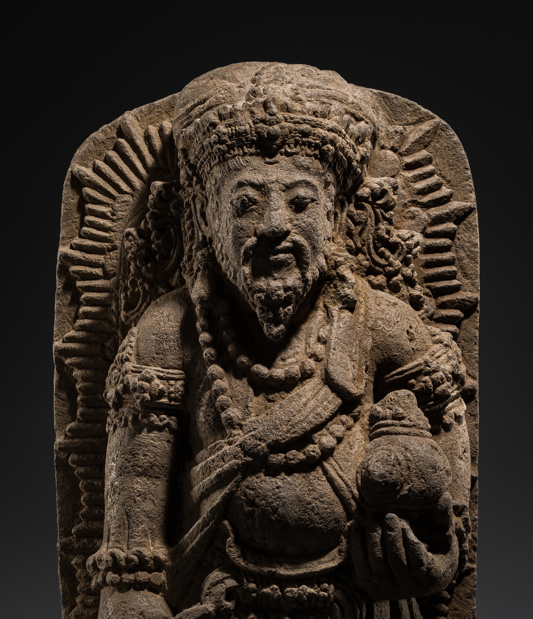 Indonesian School | A RARE ANDESITE FIGURE OF THE DIVINE SAGE AGASTYA ...