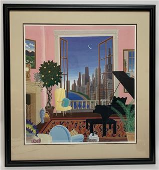 Thomas McKnight | Thomas McKnight Lake Shore Drive Framed Print