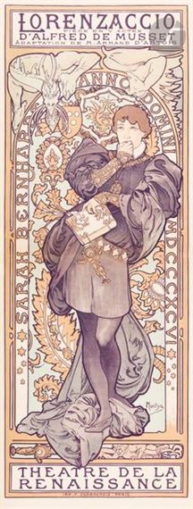 Lorenzaccio by Alphonse Mucha, 1897