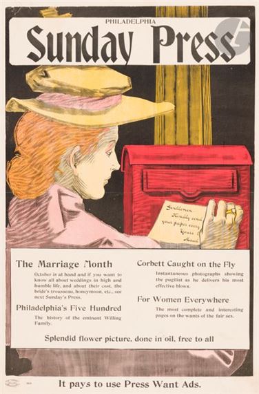 Philadelphia Sunday Press by George Reiter Brill, January 1895