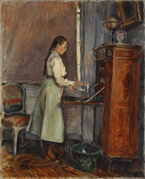 Etienne Adolphe MOREAU-NELATON (1859-1927) Young girl Oil on canvas Signed and dated 1903 lower left 61 x 50 cm by Étienne Moreau-Nélaton, dated 1903