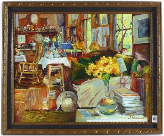 A Room of Flowers by Childe Hassam