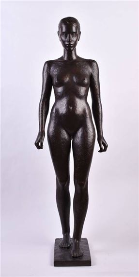 Large striding woman by Stefan Reichmann, 2011