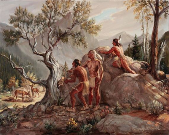 LENNON BANDEL (1906-2004) OIL ON CANVAS by Lennon Ray Bandel, 1973-1976