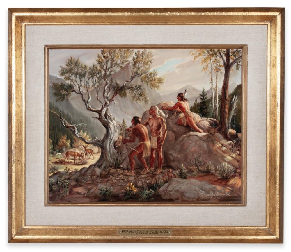 Artwork by Lennon Ray Bandel, LENNON BANDEL (1906-2004) OIL ON CANVAS, Made of canvas