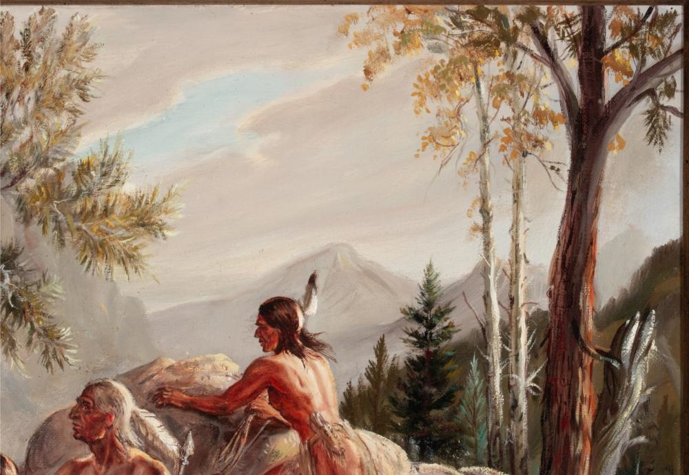 Artwork by Lennon Ray Bandel, LENNON BANDEL (1906-2004) OIL ON CANVAS, Made of canvas