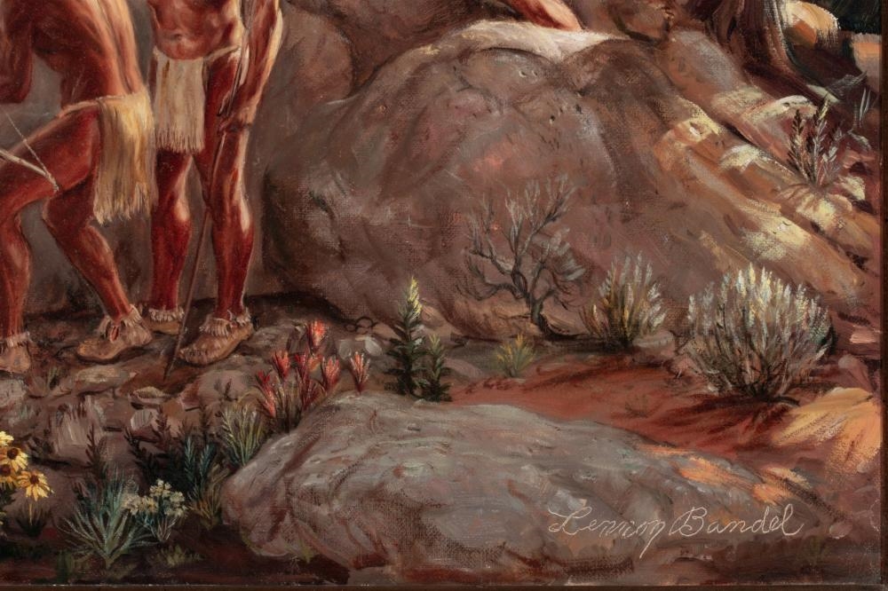 Artwork by Lennon Ray Bandel, LENNON BANDEL (1906-2004) OIL ON CANVAS, Made of canvas