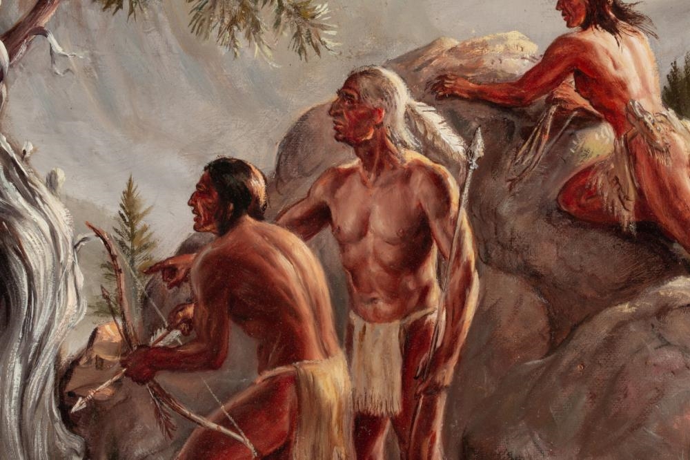 Artwork by Lennon Ray Bandel, LENNON BANDEL (1906-2004) OIL ON CANVAS, Made of canvas