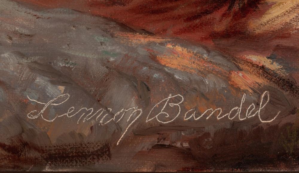 Artwork by Lennon Ray Bandel, LENNON BANDEL (1906-2004) OIL ON CANVAS, Made of canvas