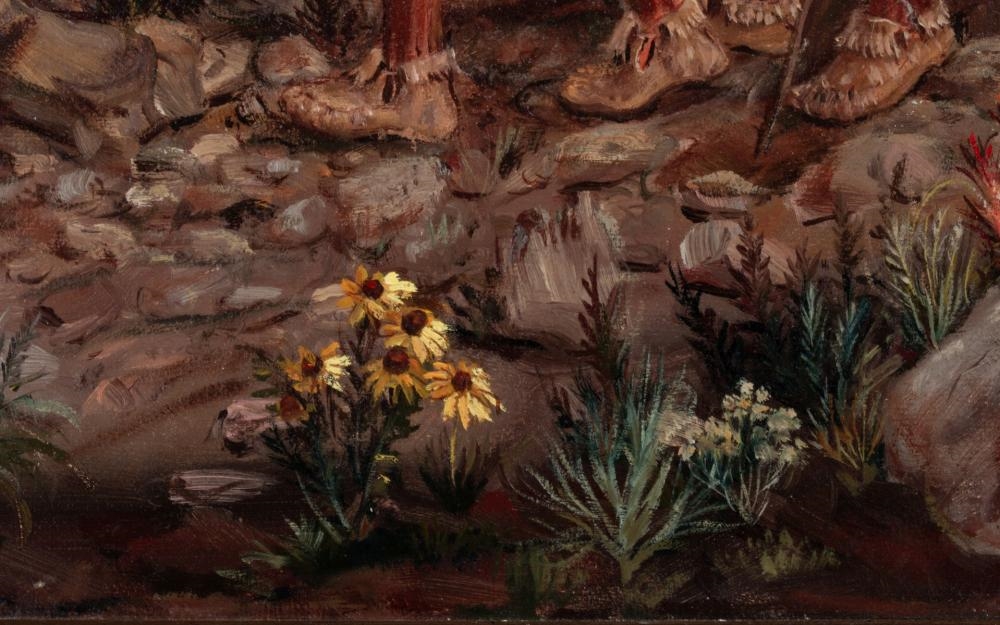 Artwork by Lennon Ray Bandel, LENNON BANDEL (1906-2004) OIL ON CANVAS, Made of canvas