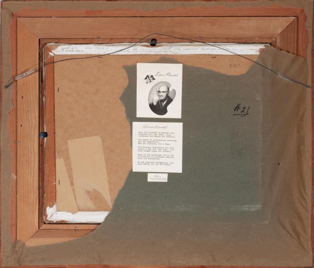 Artwork by Lennon Ray Bandel, LENNON BANDEL (1906-2004) OIL ON CANVAS, Made of canvas