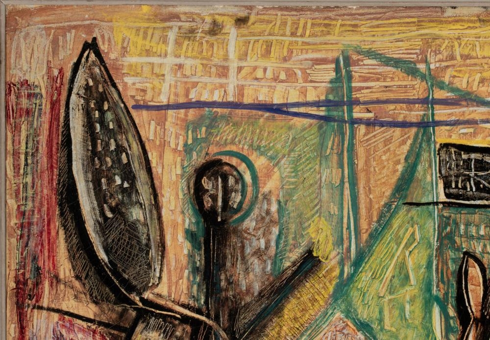 Artwork by Louis Schanker, OIL ON CANVAS ABSTRACTION, Made of oil on canvas