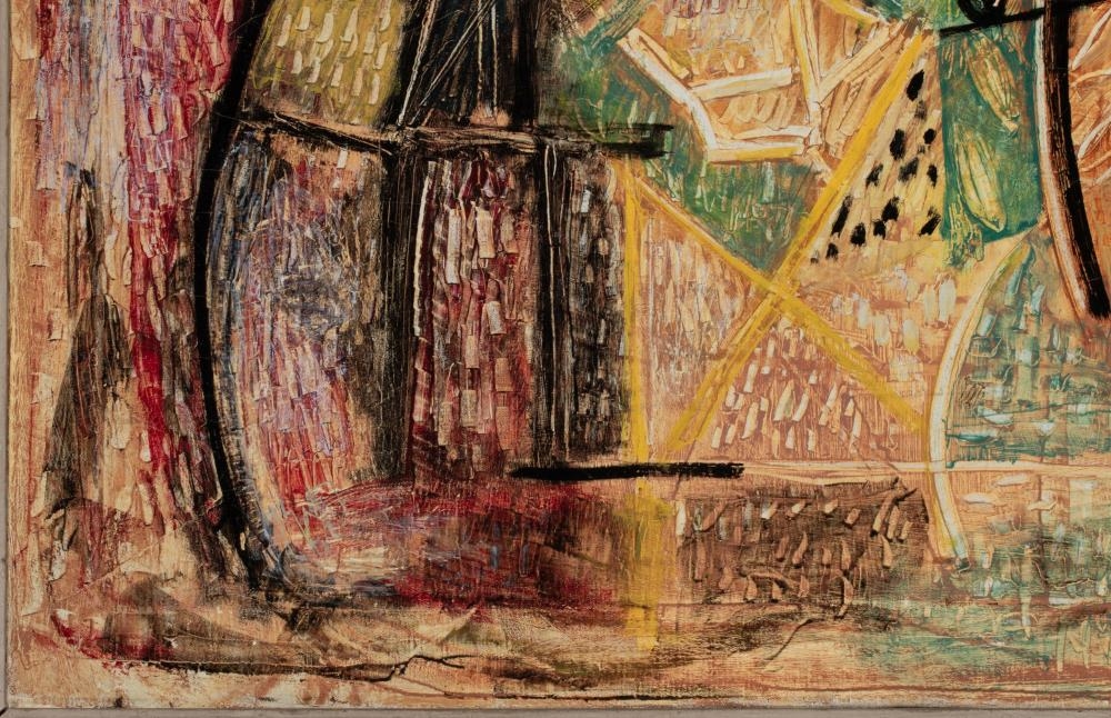 Artwork by Louis Schanker, OIL ON CANVAS ABSTRACTION, Made of oil on canvas