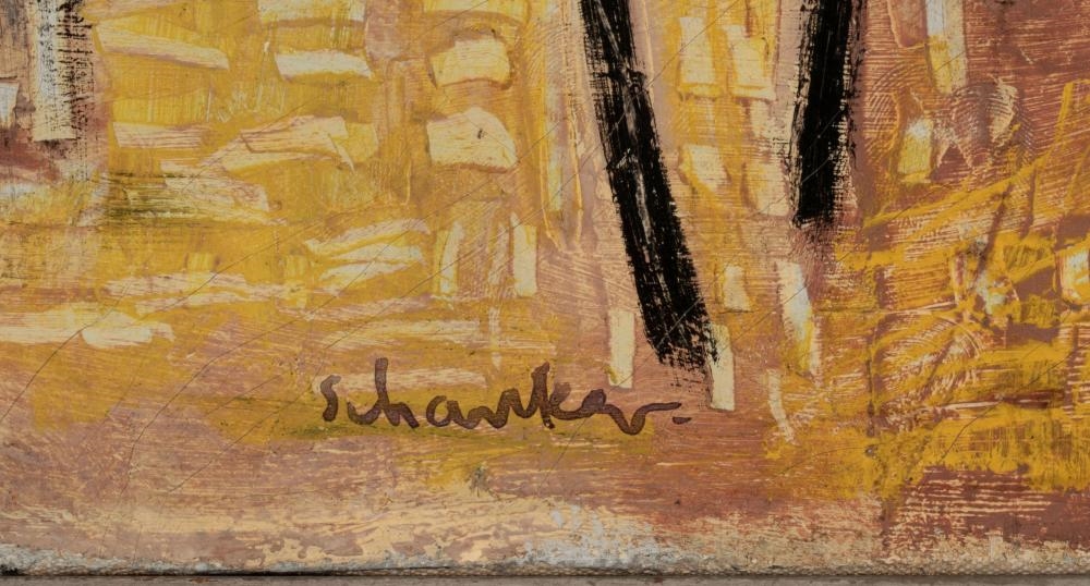 Artwork by Louis Schanker, OIL ON CANVAS ABSTRACTION, Made of oil on canvas