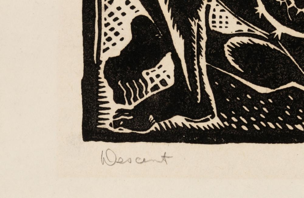 Lester Raymer | LESTER RAYMER (1907-1991) PENCIL SIGNED BLOCK PRINT ...