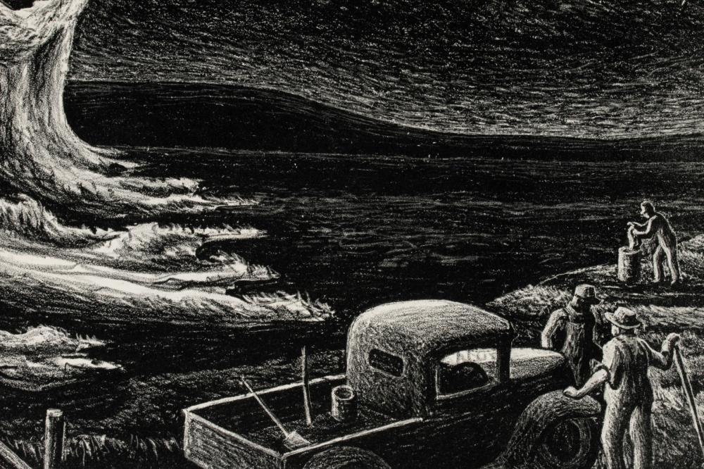 Aaron Gunn Pyle | AARON PYLE (1903-1972) PENCIL SIGNED LITHOGRAPH (1944 ...