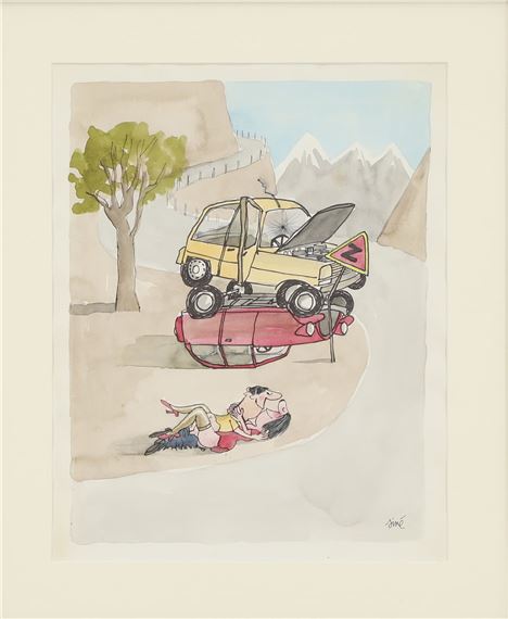 L’Accident de voiture by Siné