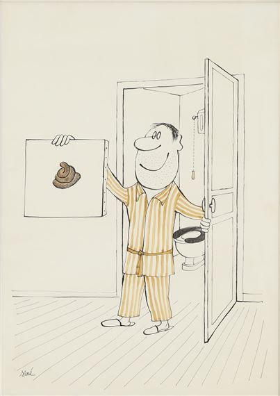 L’Étron peint by Siné