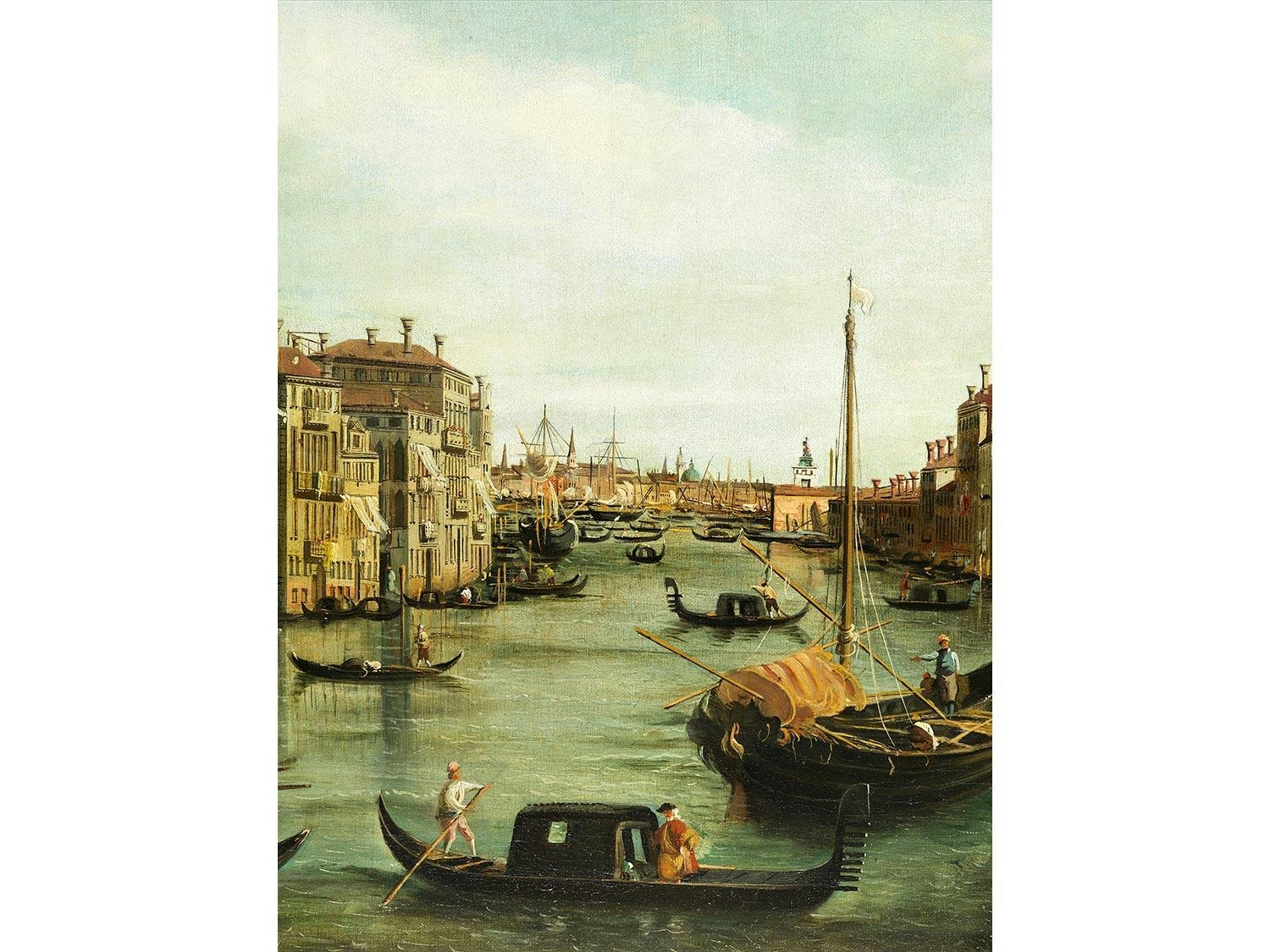 Artwork by Canaletto, CANAL GRANDE BEI SAN VIO, Made of oil on canvas