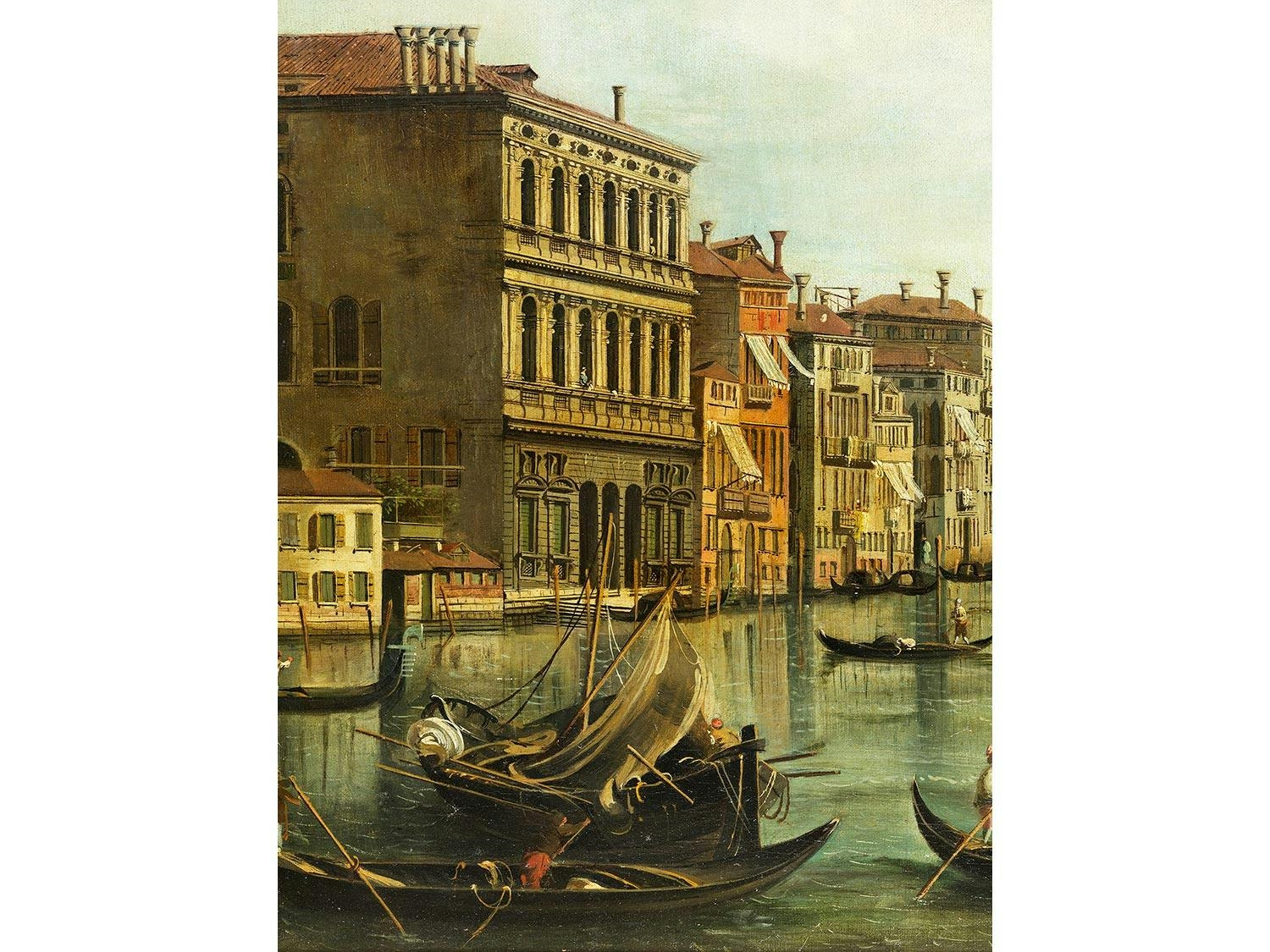 Artwork by Canaletto, CANAL GRANDE BEI SAN VIO, Made of oil on canvas