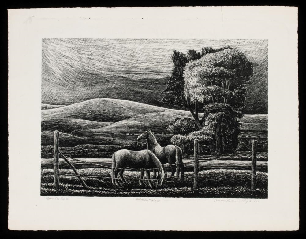 Aaron Gunn Pyle | AARON PYLE (1903-1972) PENCIL SIGNED LITHOGRAPH ...