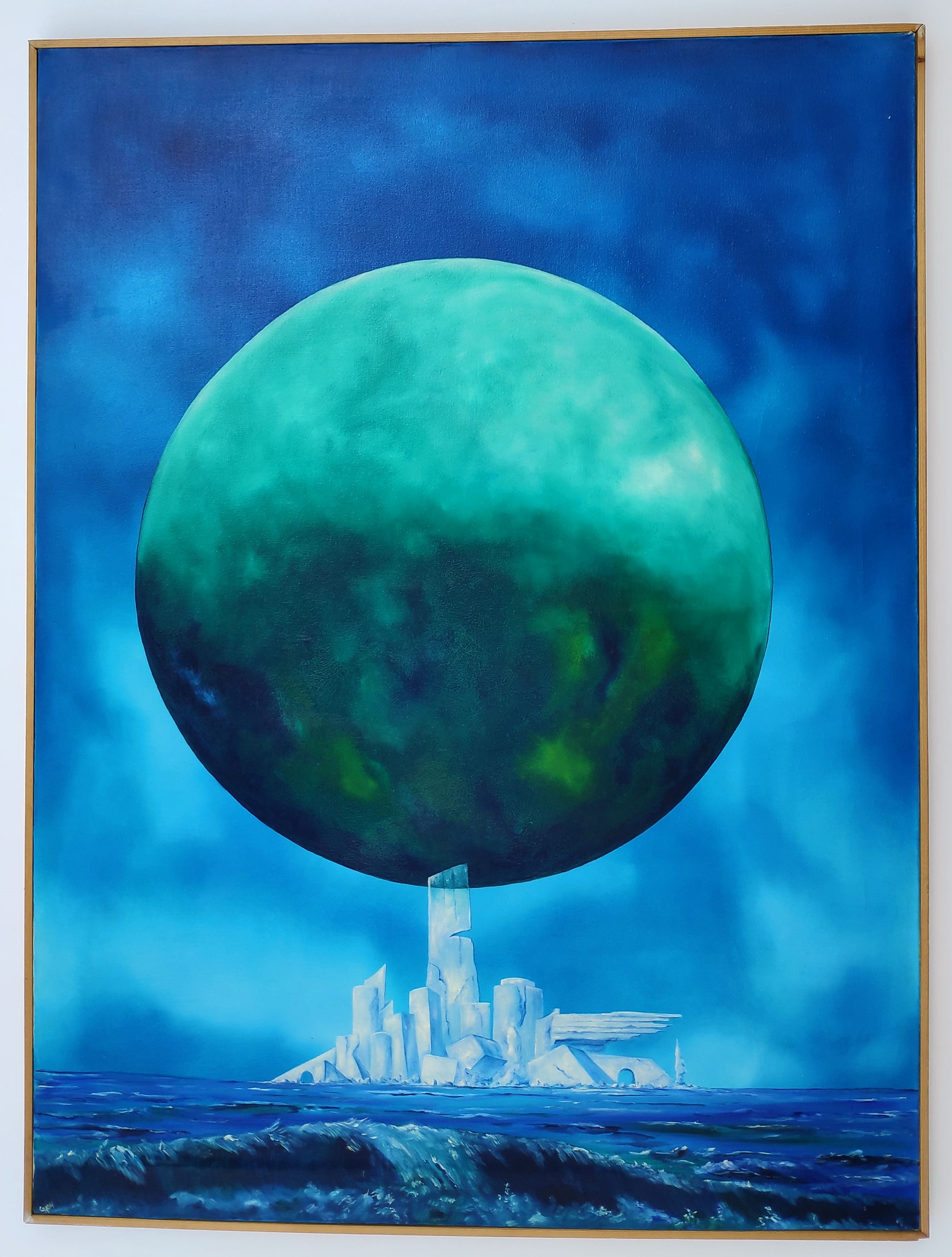 Artwork by Gerd Houdelet, Lavrion I, Made of Oil on canvas