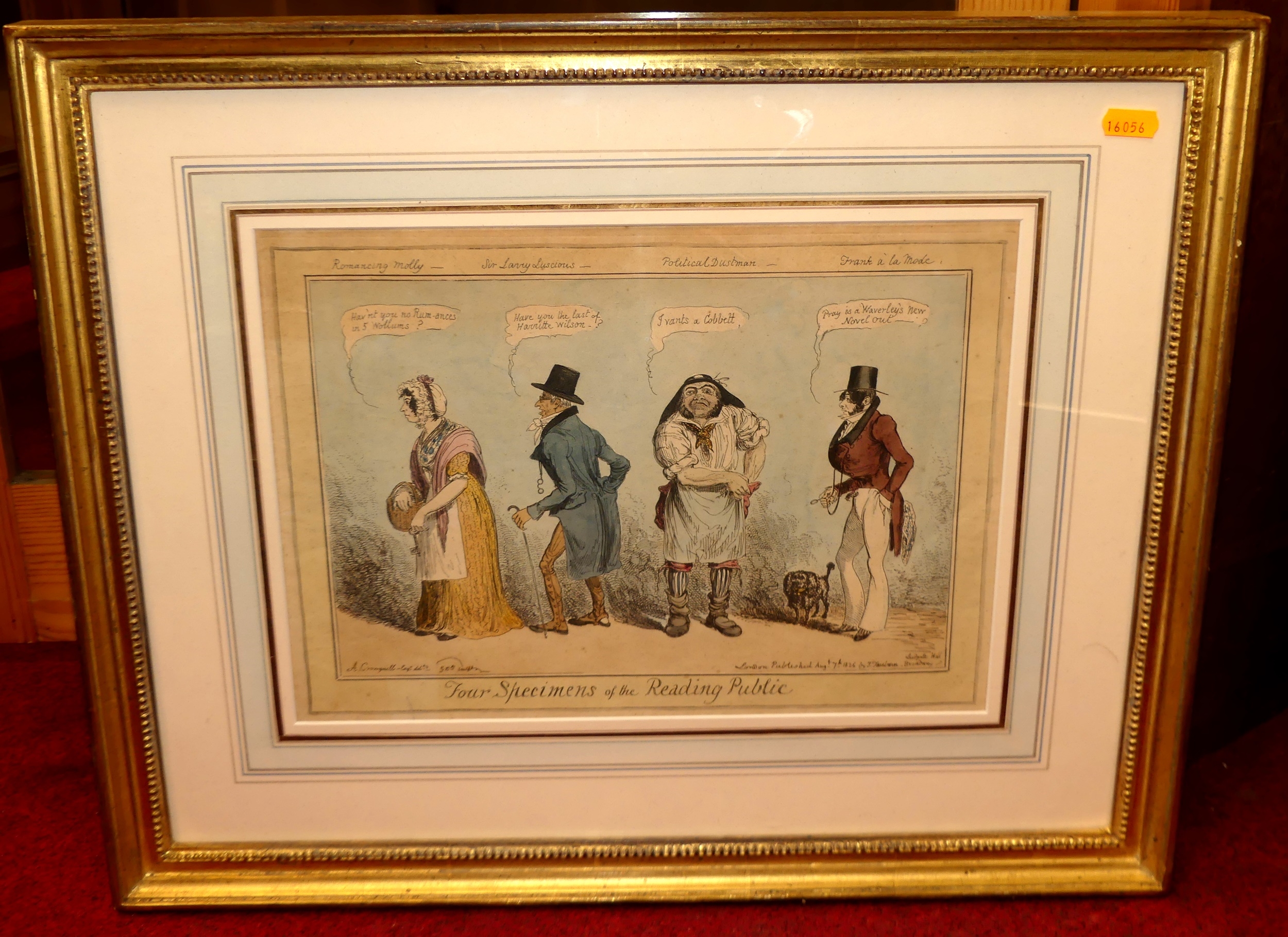 Artwork by James Gillray, Independence, Made of hand-coloured engraving
