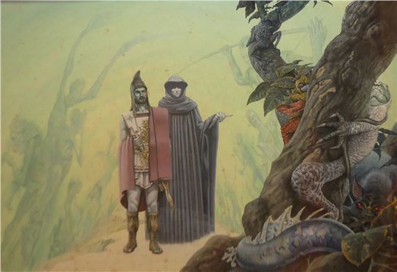 Aeneas with Sybil in the Underworld from Heroes, Gods & Emperors from Roman Mythology - John Sibbick