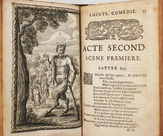 Artwork by Louis Cossin, LE TASSE. L'Aminte. Pastorale