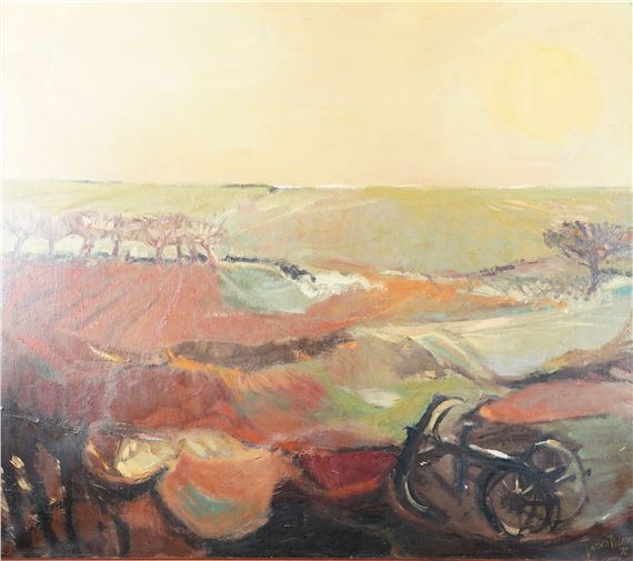 Landschap te Kanne in België - Jos van Wunnik