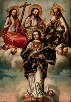 The Inmaculate Conception and The Holy Trinity - Bernardo Rodriguez