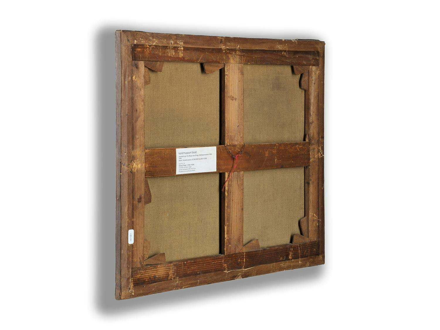 Artwork by Georg Flegel, STILLLEBEN MIT FRÜCHTEN, VÖGELN UND EINEM MESSER, Made of oil on canvas