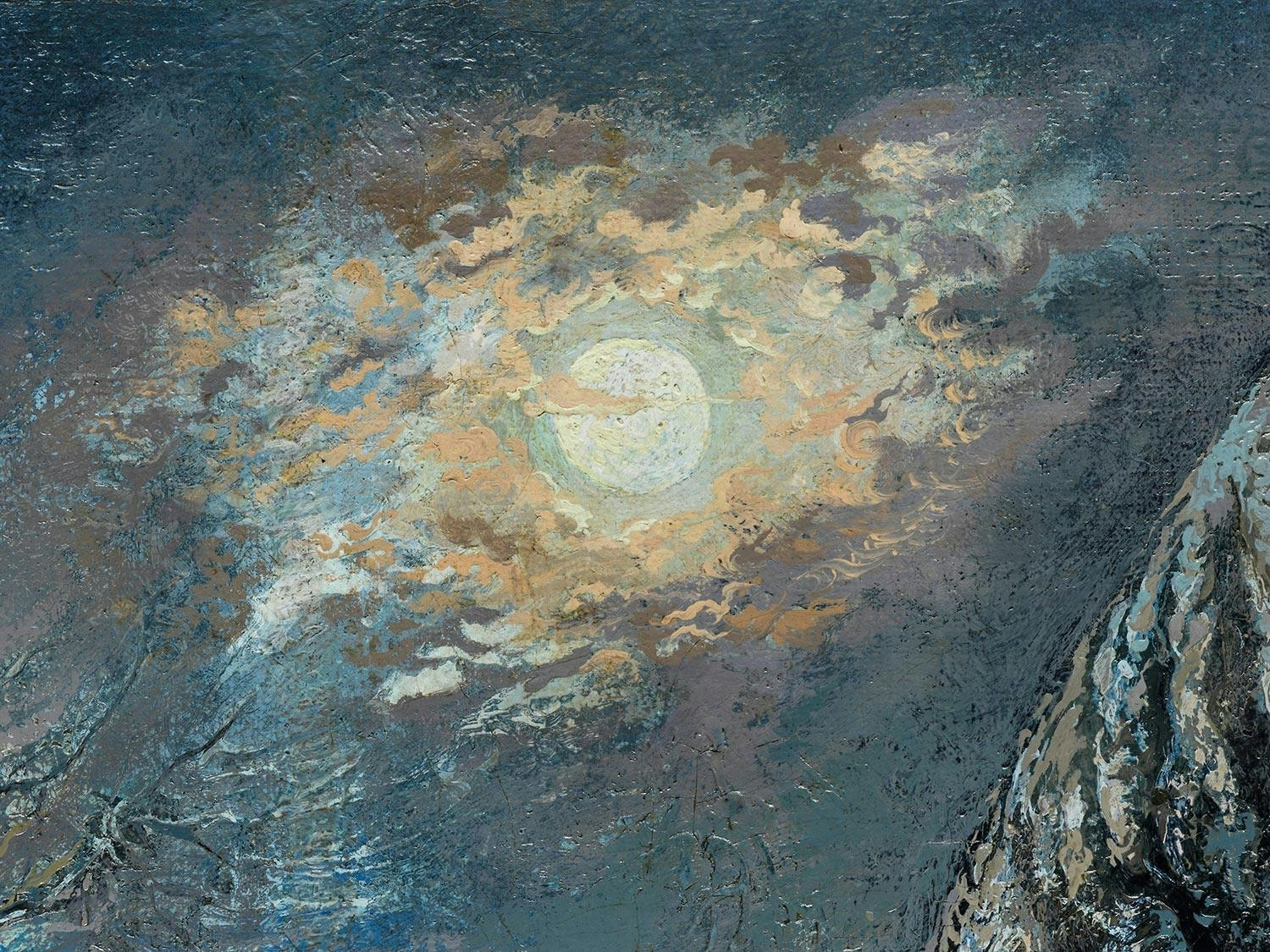 Artwork by George Grosz, MONDLICHT, 1936, Made of Öl auf Leinwand