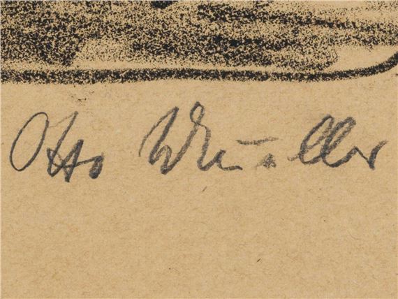 MÄDCHENAKT VOR DEM SPIEGEL, 1924 - Otto Mueller